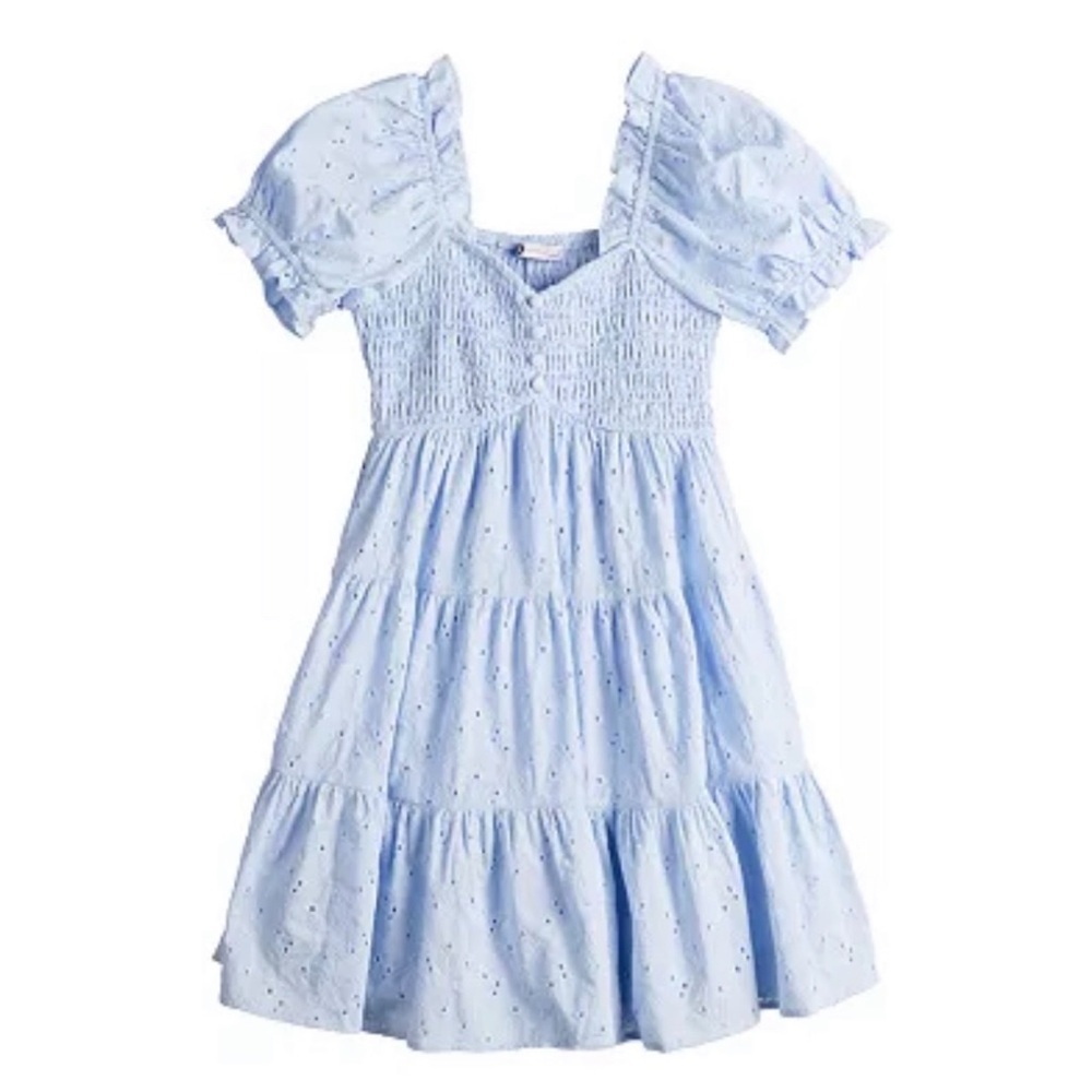 Juniors' SO Smocked Tiered Mini Dress